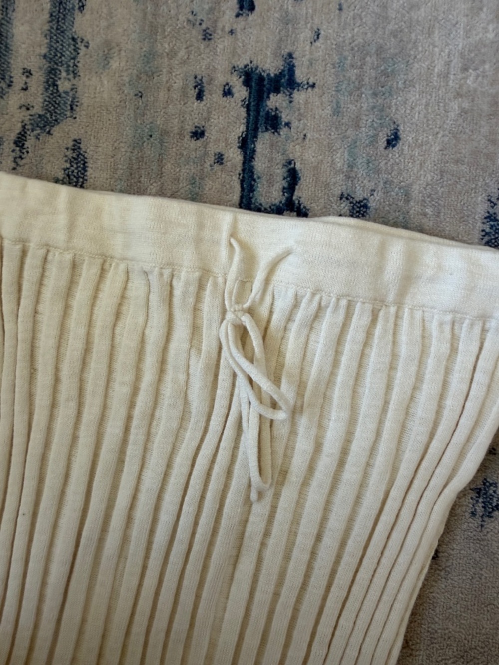 Free People Cream Ribbed Knit Strapless Dress - Picture 4 of 6